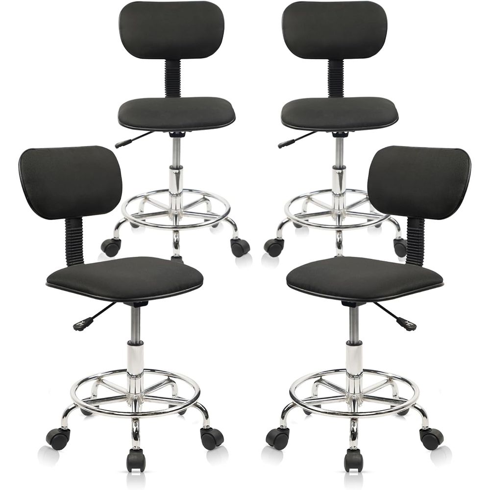 Spa & Wellness Earth City Москва - Adjustable Height Swivel Stool with Backrest,