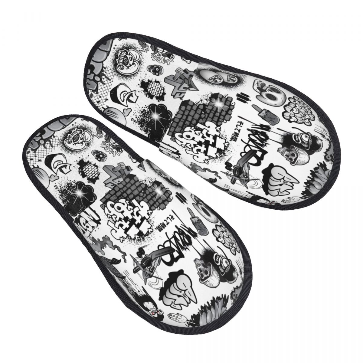 Spa & Wellness Earth City Москва - Street Art Graffiti Wall Guest Slippers