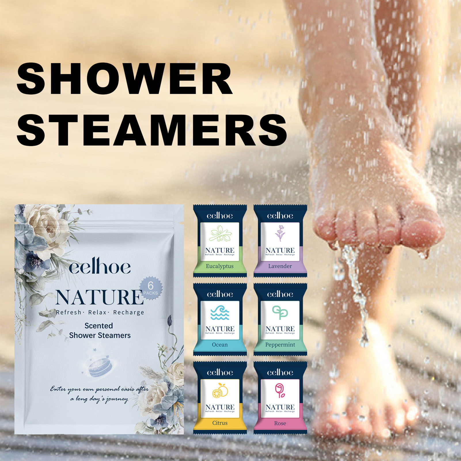 6pcs Aromatherapy Shower Table - Shower Steamer Tablet 리뷰 및 가격