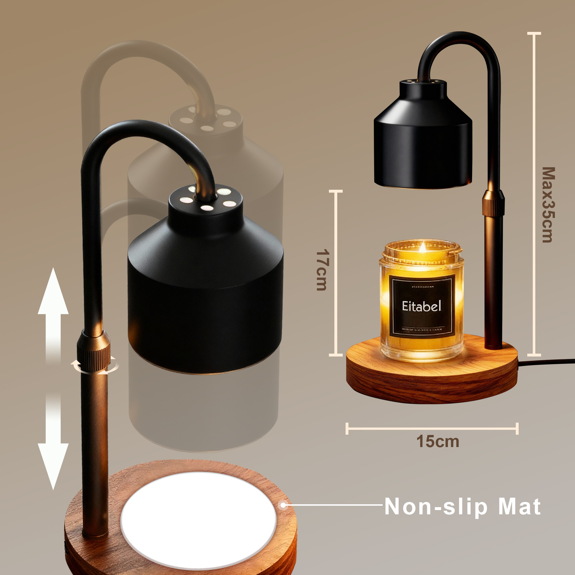 Atmospheric Wax Melting Lamp,  - Massage Candle Melting 리뷰 및 가격