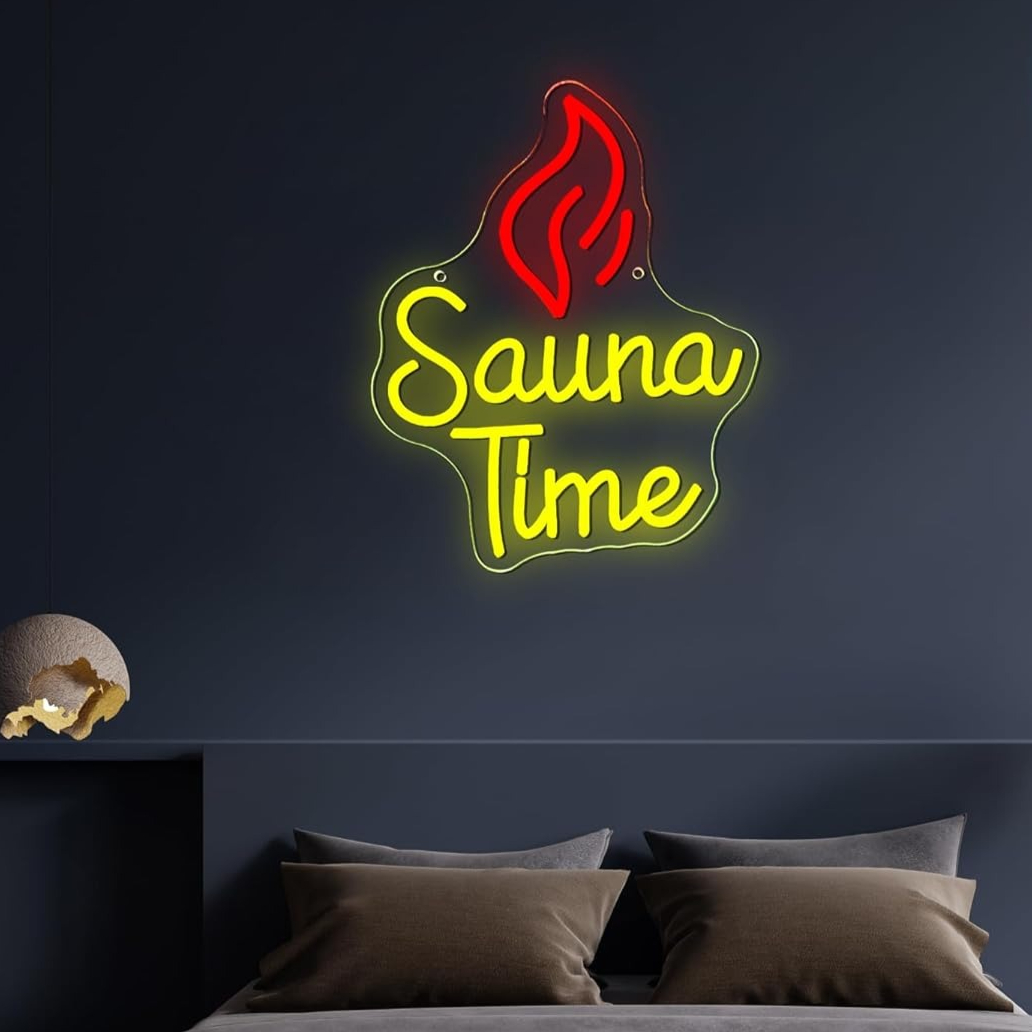 Sauna Time Neon Sign Home Spa  - Spa Wellness Gym 리뷰 및 가격