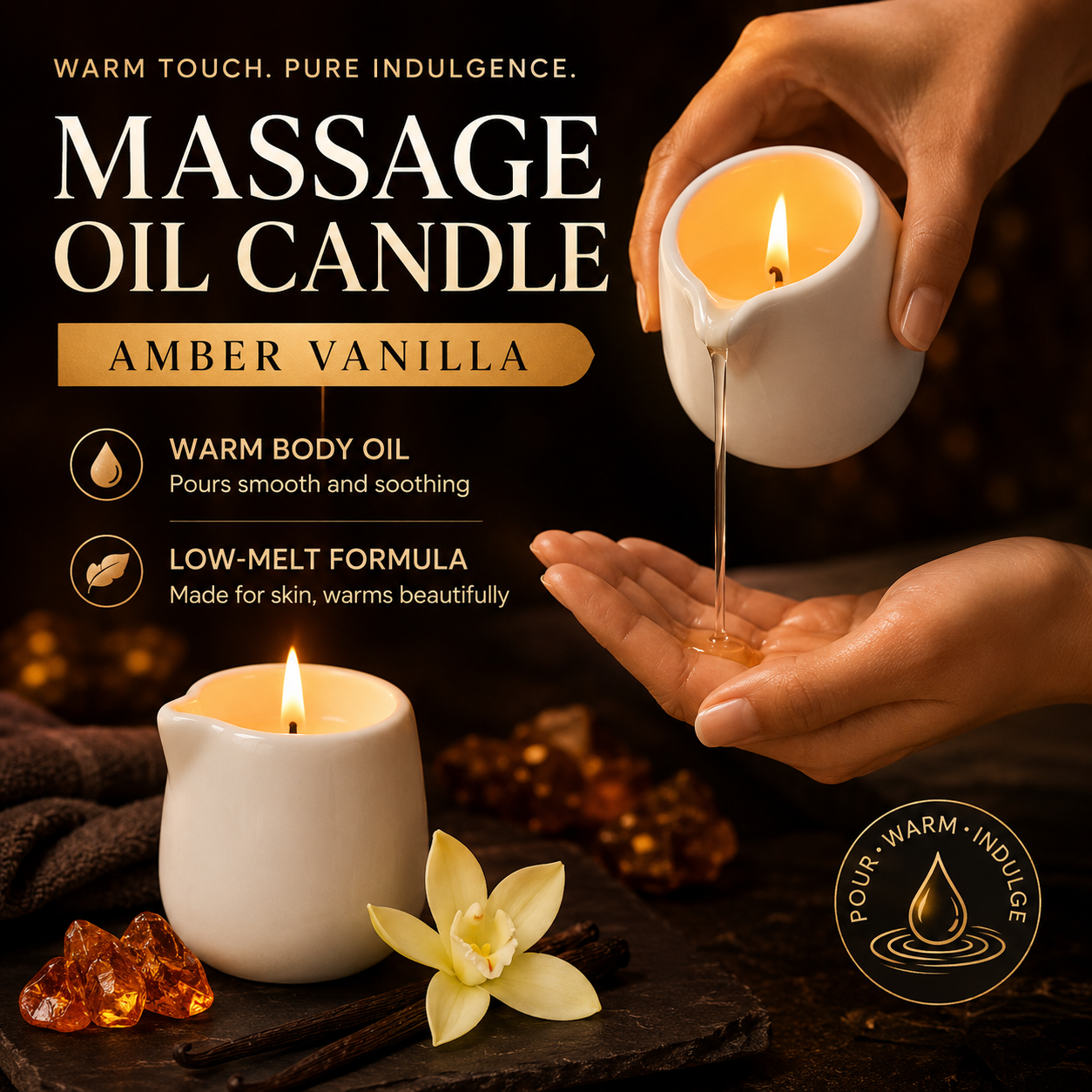 Ceramic Massage Oil Candle Amb - Massage Candle Melting 리뷰 및 가격