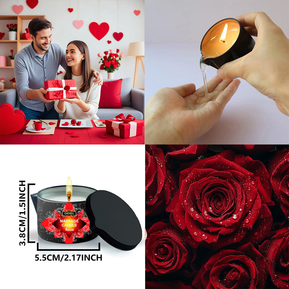 Rose Massage Oil Candle 2oz Bo - Massage Candle Melting 리뷰 및 가격