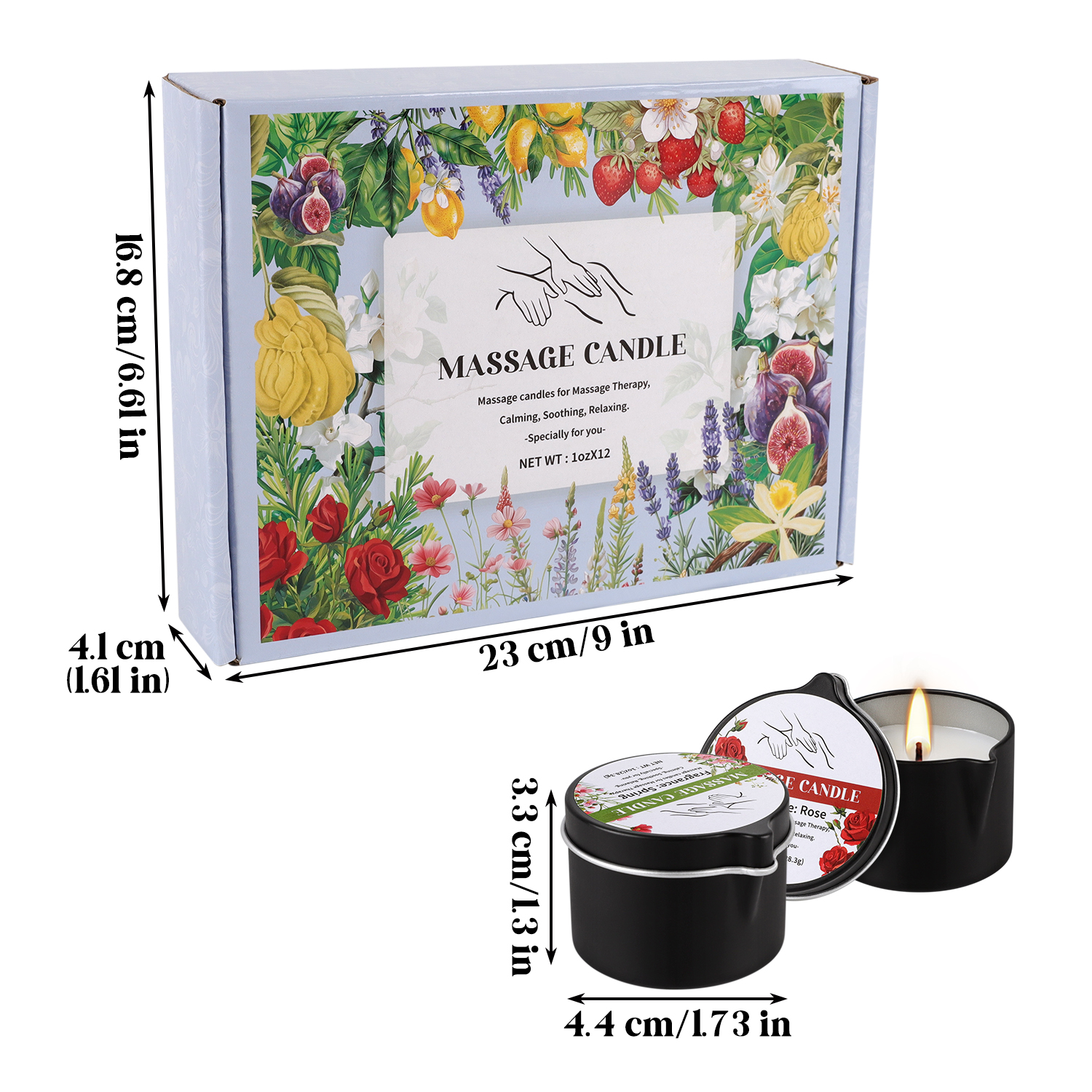 12 pieces of natural-scented o - Massage Candle Melting 리뷰 및 가격