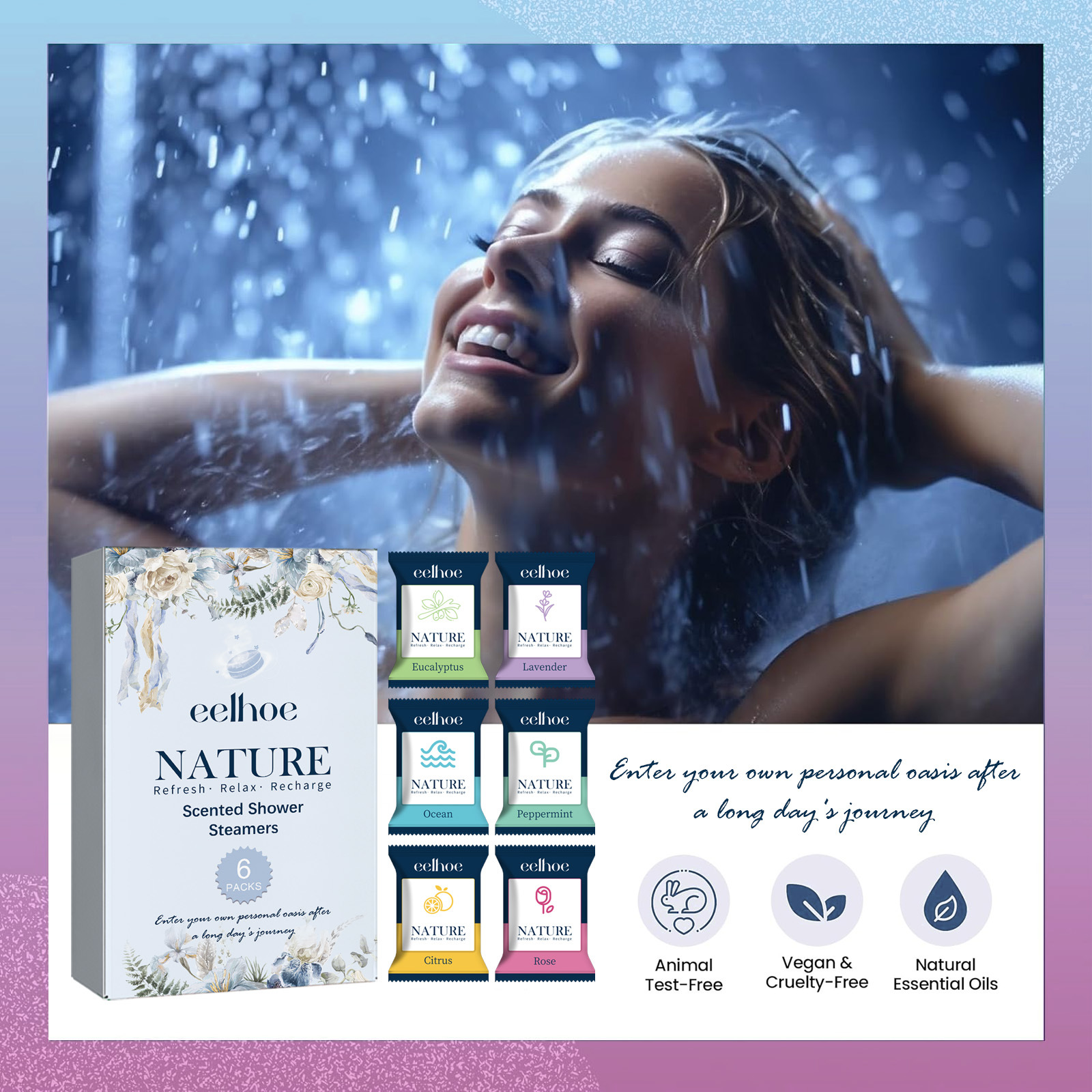EELHOE Relief Natural Scented  - Shower Steamer Tablet 리뷰 및 가격