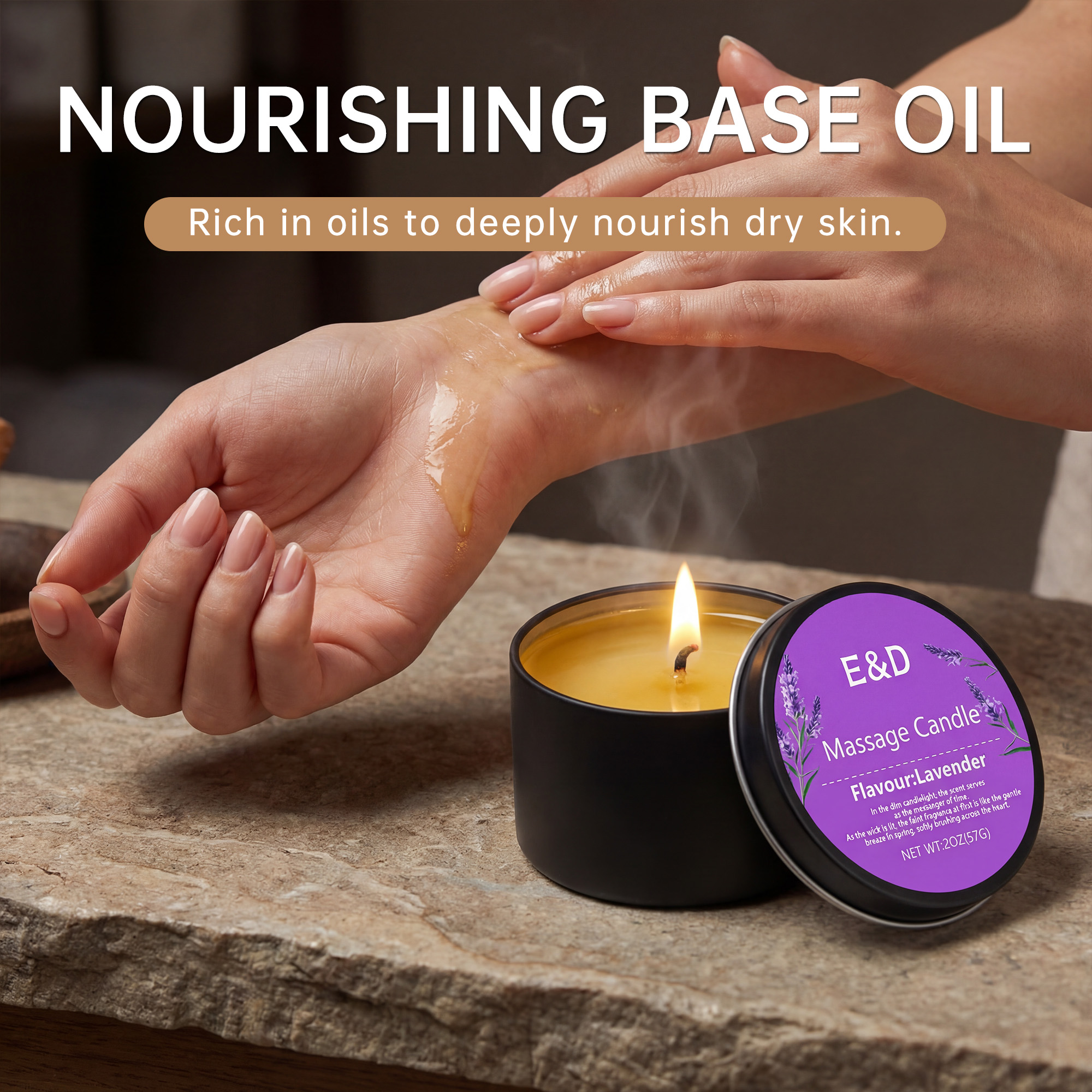 Lavender Massage Oil Candle 2o - Massage Candle Melting 리뷰 및 가격