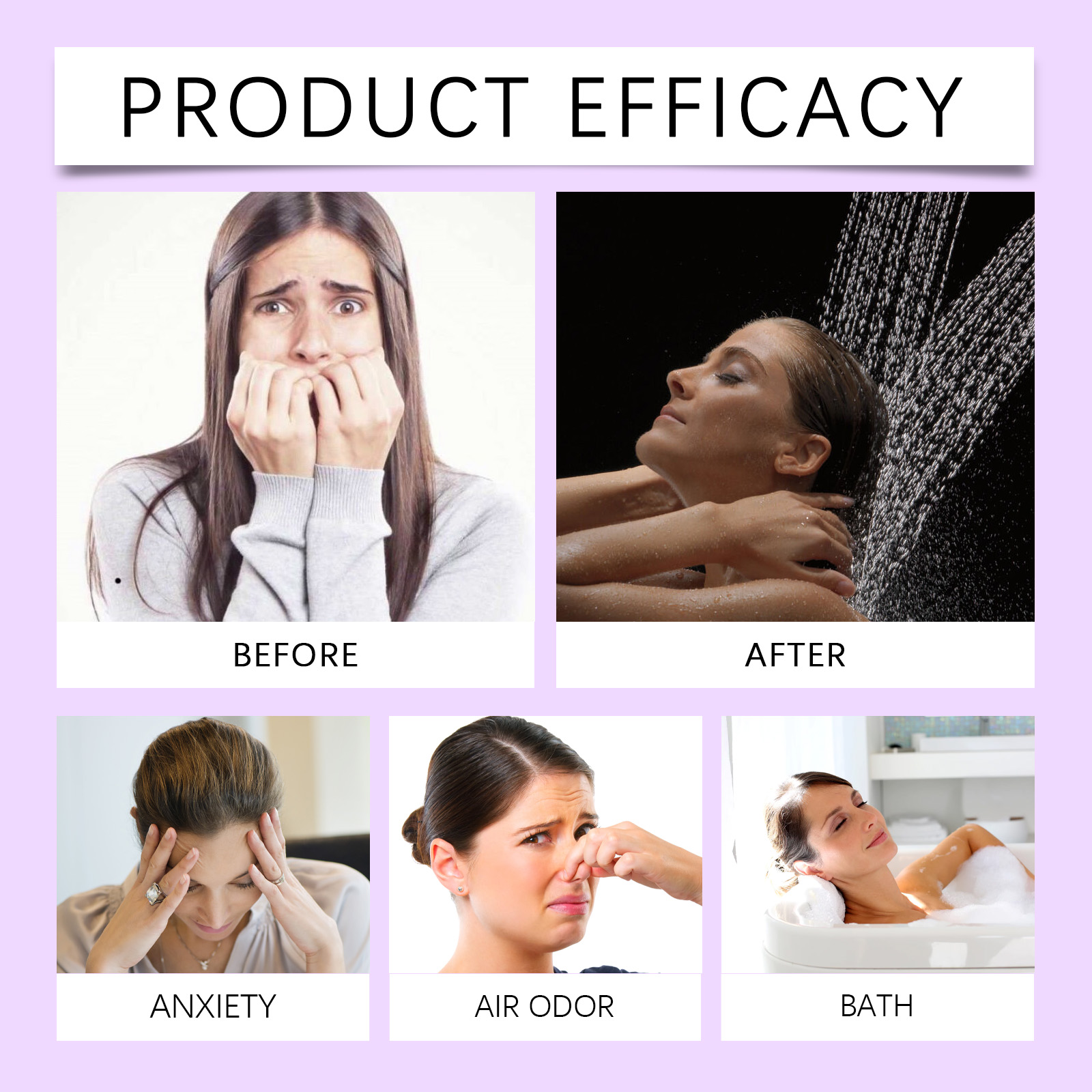 Rose Lavender Aromatherapy Sho - Shower Steamer Tablet 리뷰 및 가격